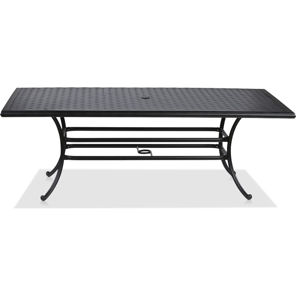 seaside metal outdoor dining table   