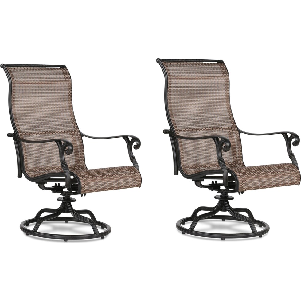 seaside metal outdoor swivel rocker   