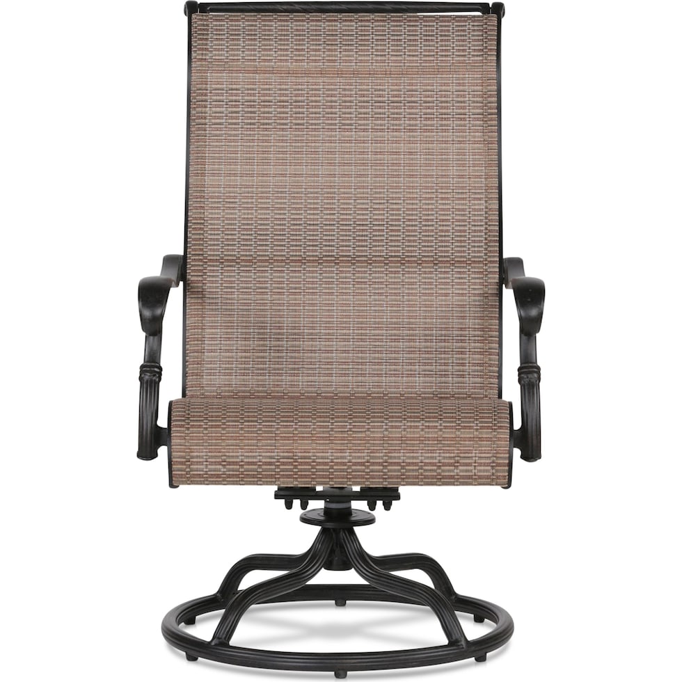 seaside metal outdoor swivel rocker   