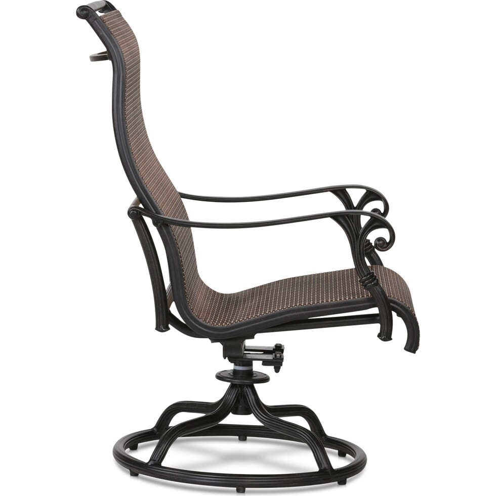 seaside metal outdoor swivel rocker   