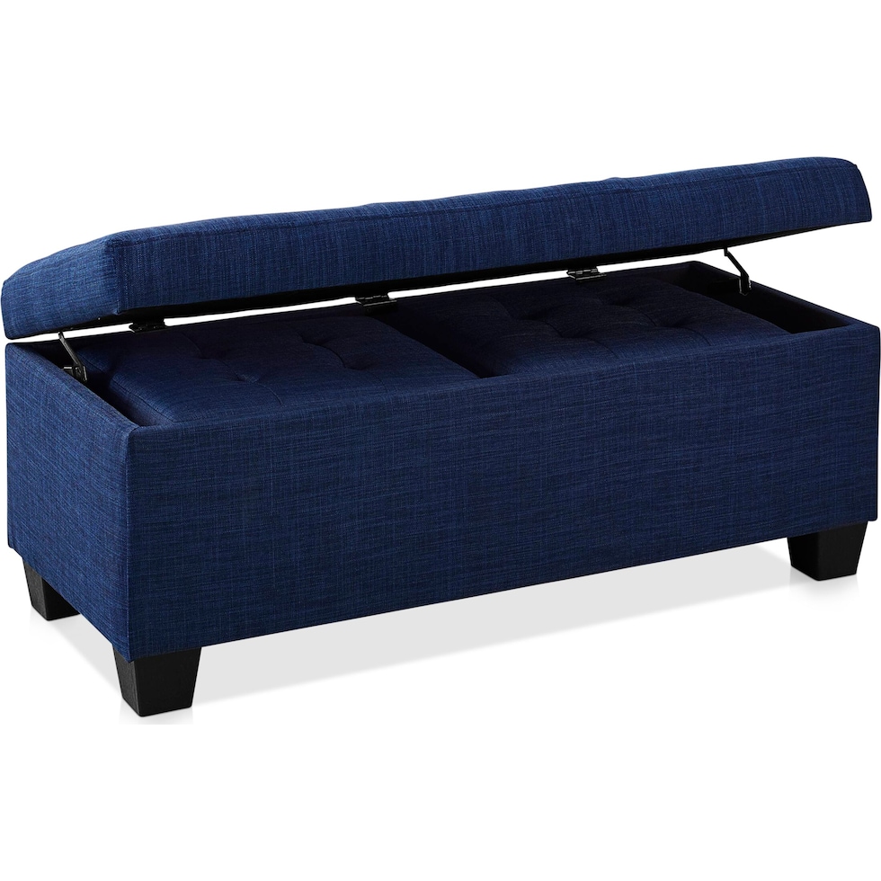 seattle blue ottoman   