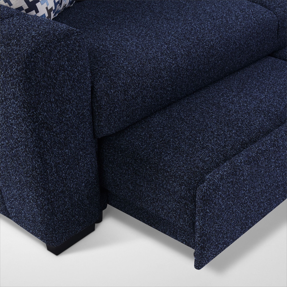 sebastian blue sleeper sofa   