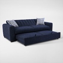 sebastian blue sleeper sofa   