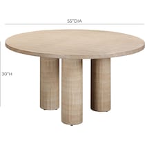 sedona light brown dining table   