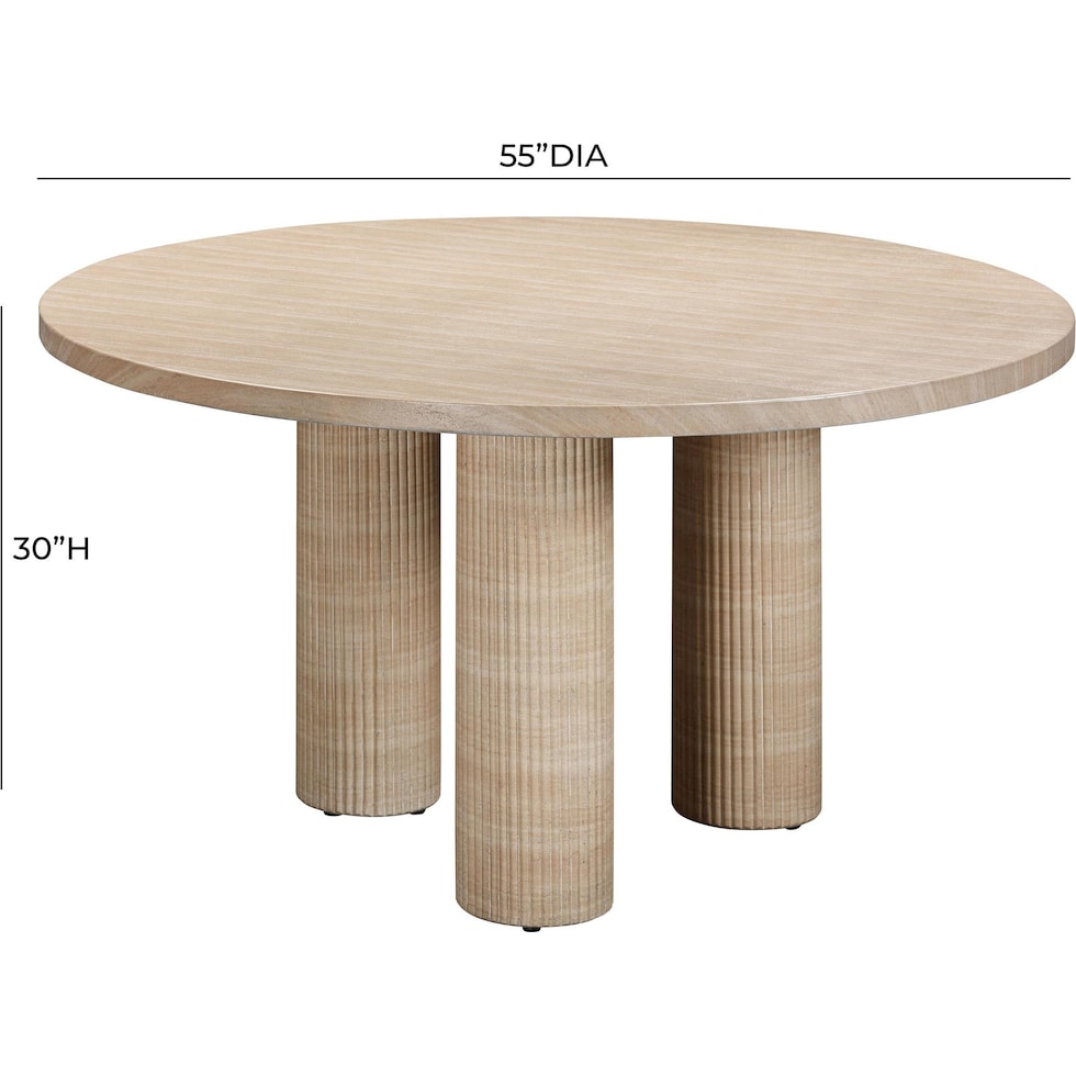 sedona light brown dining table   