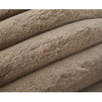 selena dark brown pouf   