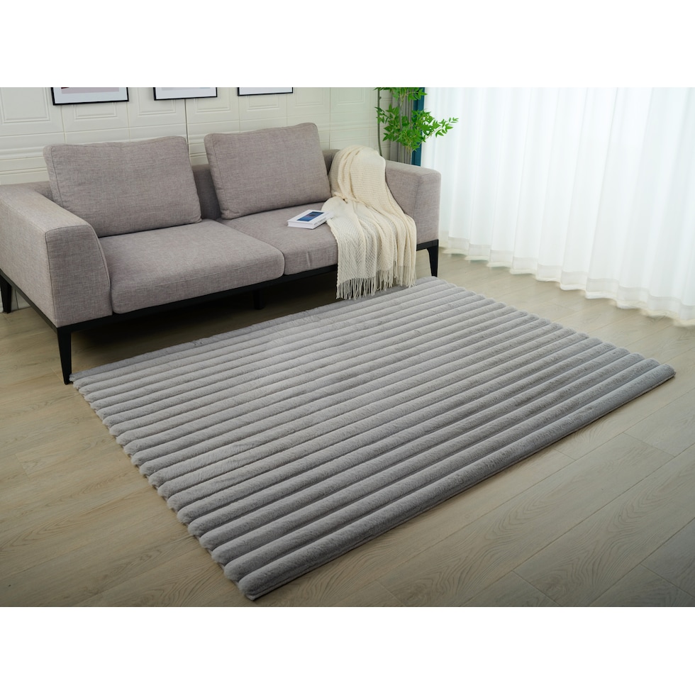 selena gray area rug  x    