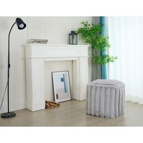 selena gray pouf   
