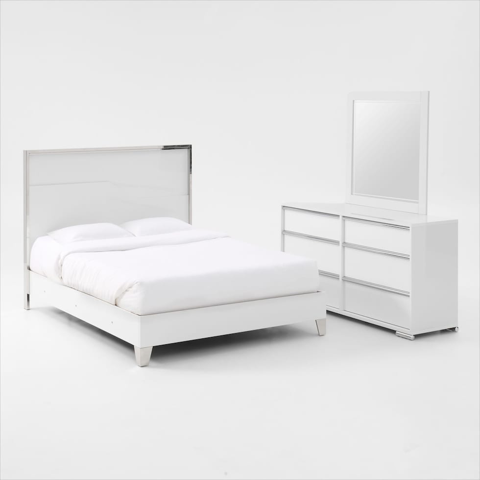 selena white  pc king bedroom   