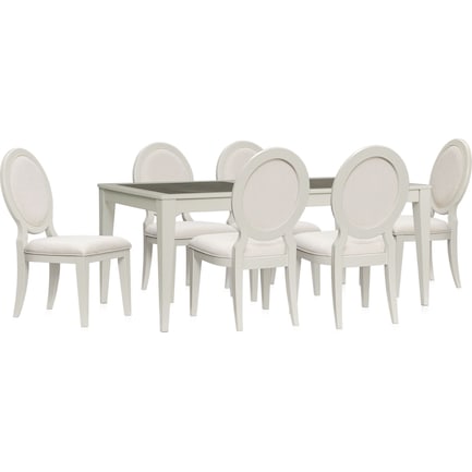 Selene Rectangular Dining Table and 6 Chairs