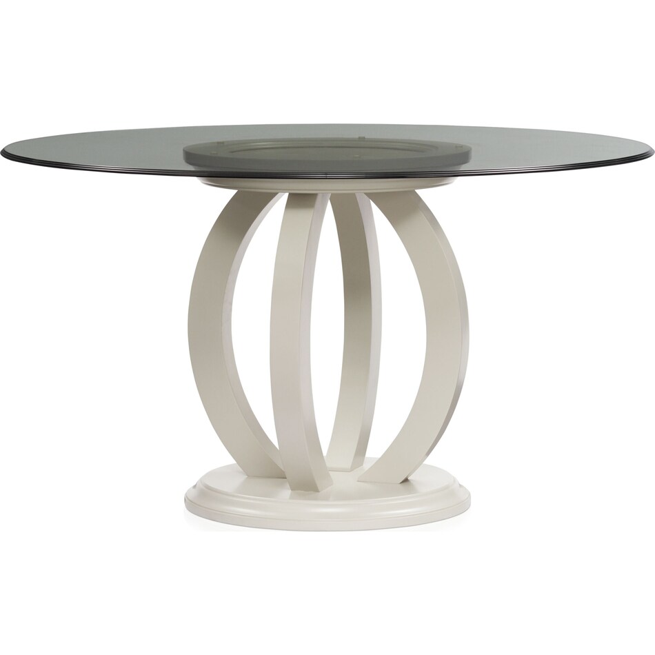 selene white dining table   