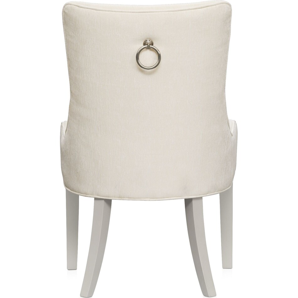 selene white host chair   