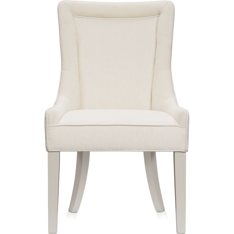 selene white host chair   
