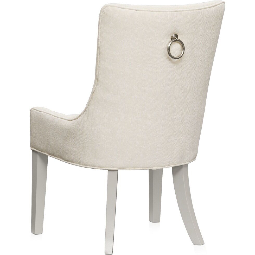 selene white host chair   