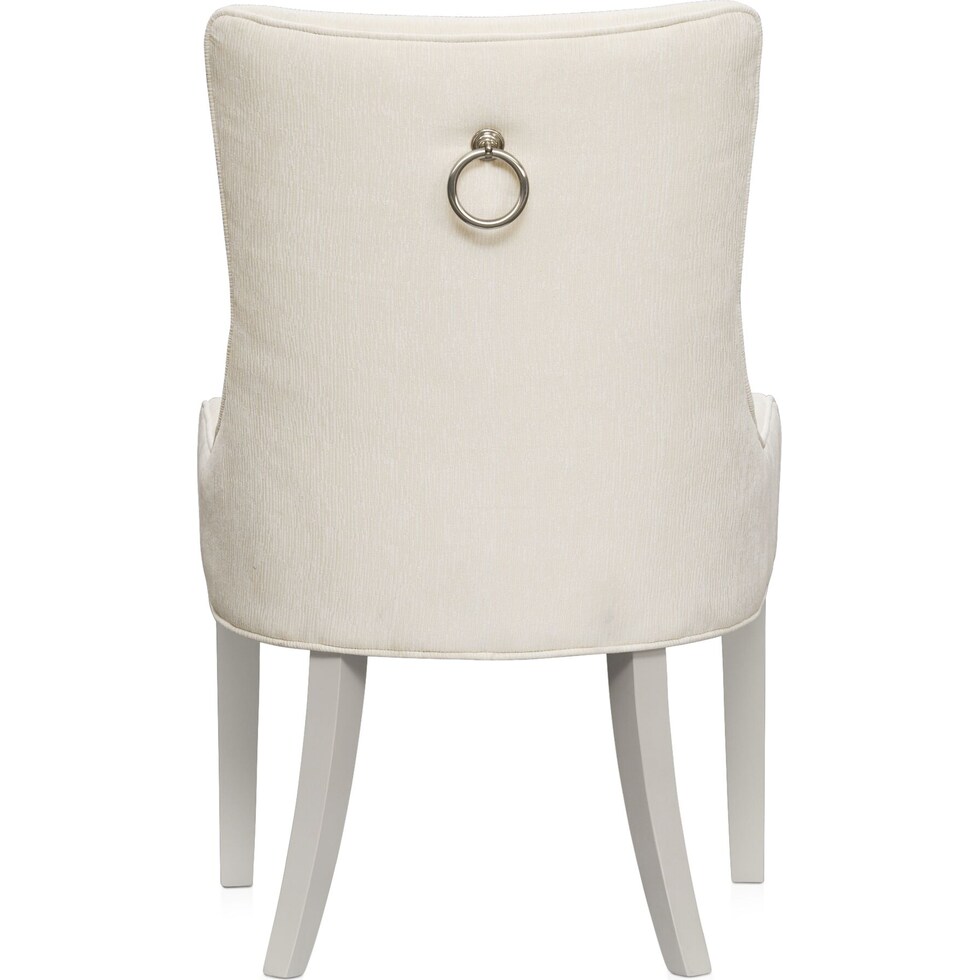 selene white host chair   