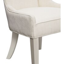 selene white host chair   