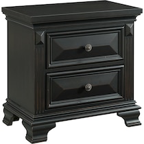 senna black nightstand   
