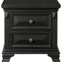 senna black nightstand   
