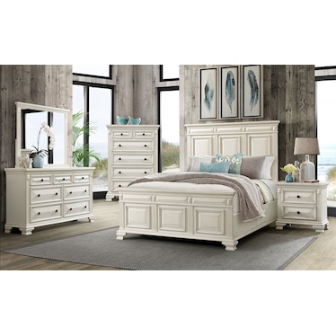 Senna 2 Drawer Nightstand - White