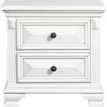 senna white nightstand   