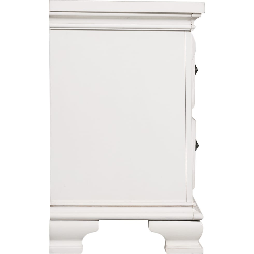 senna white nightstand   