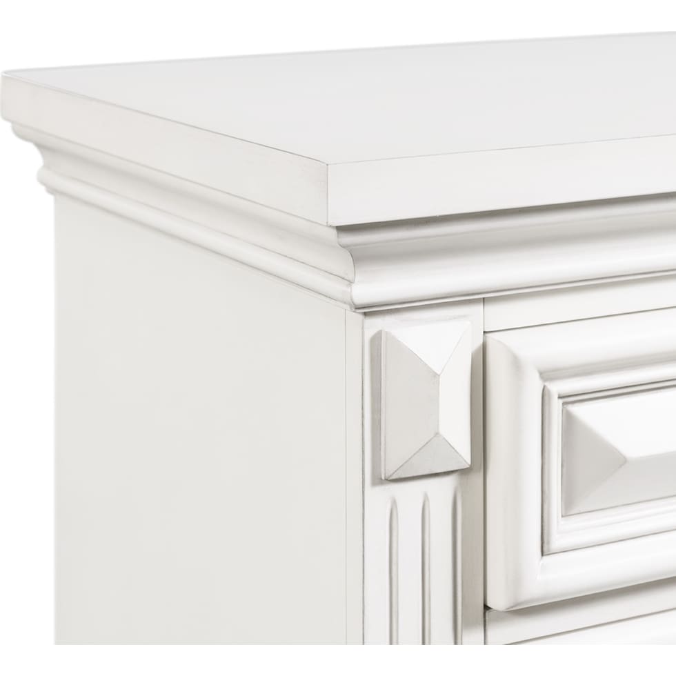 senna white nightstand   