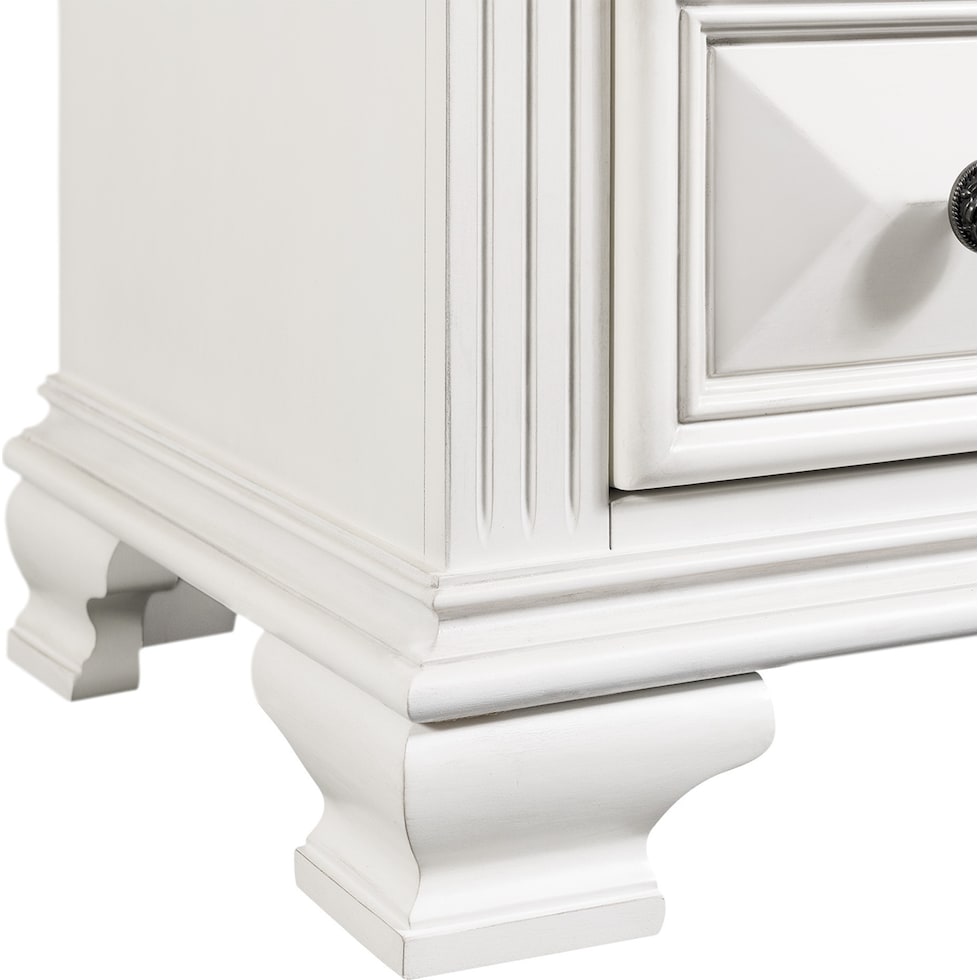 senna white nightstand   