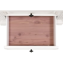 senna white nightstand   