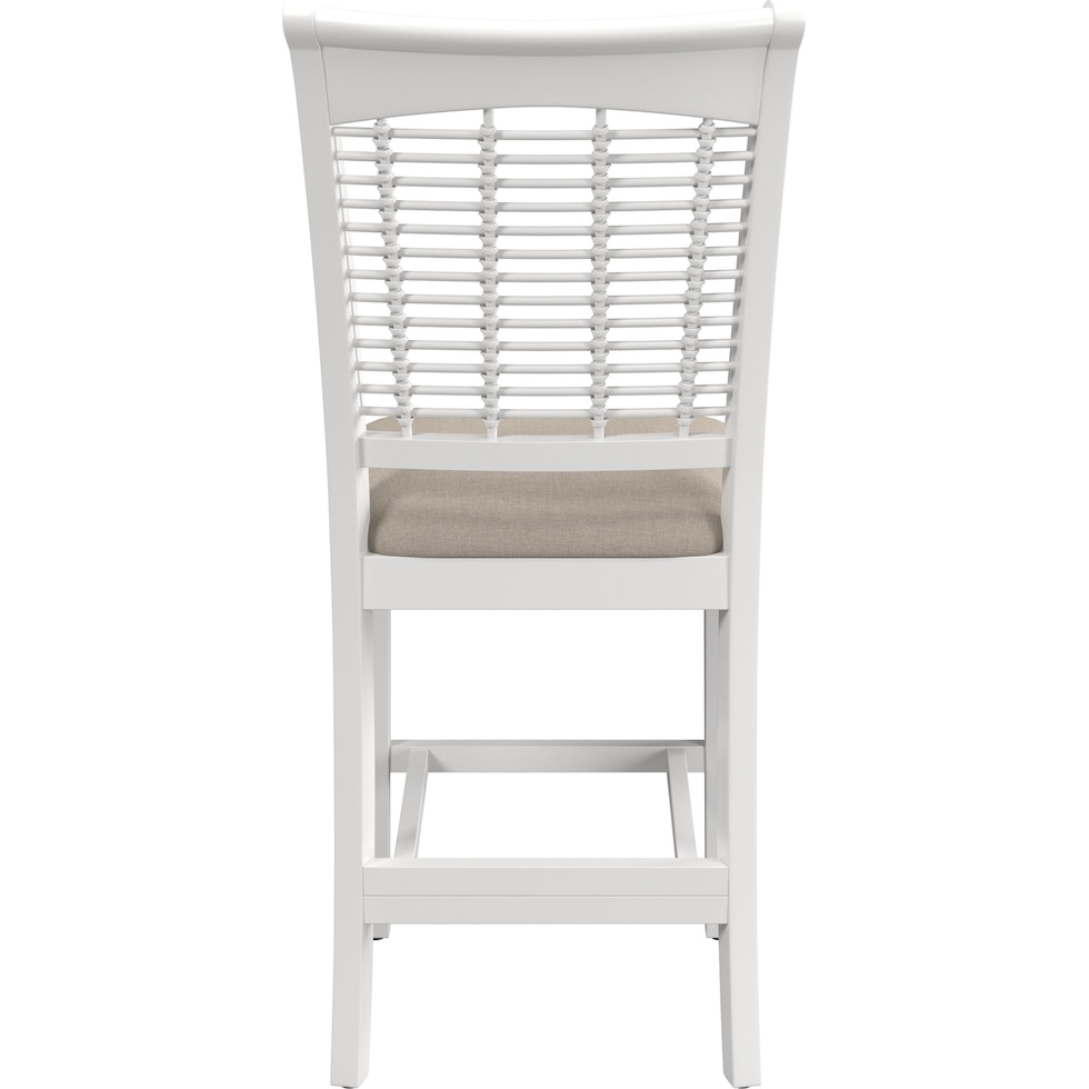 sentin white counter height stool   