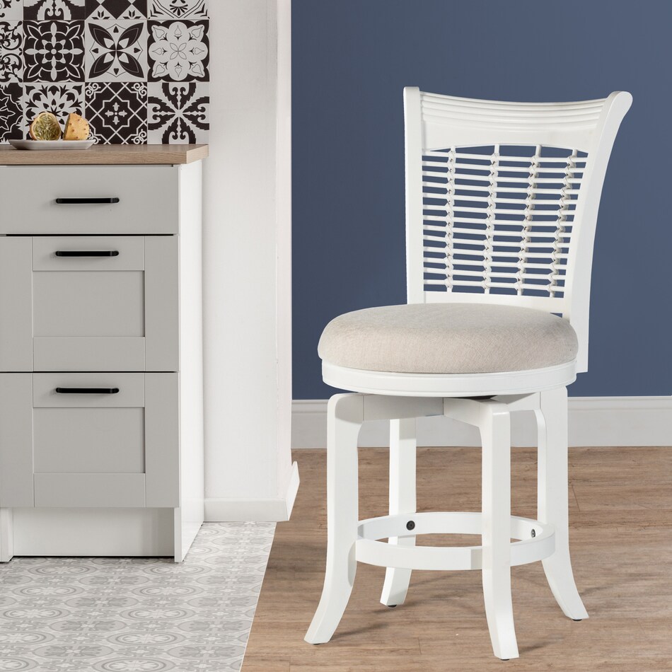 sentin white counter height stool   