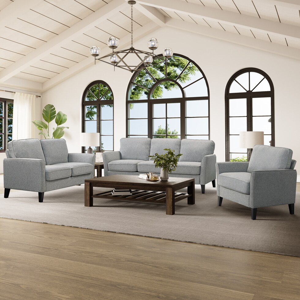 sephra gray accent chair   