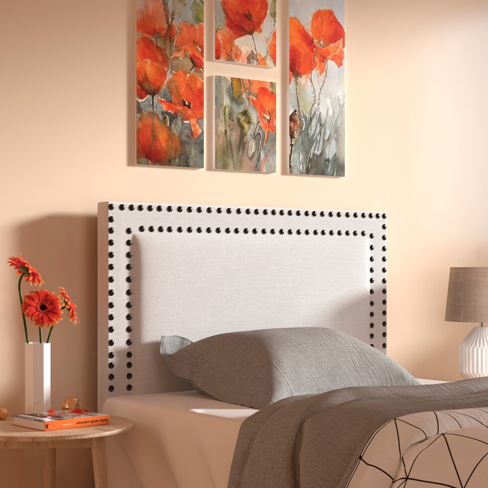 sephra white twin headboard   