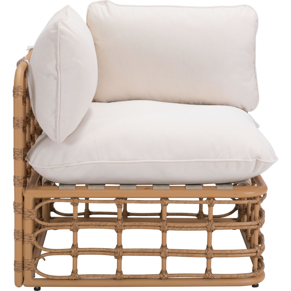 sequoia tan cream outdoor chair   