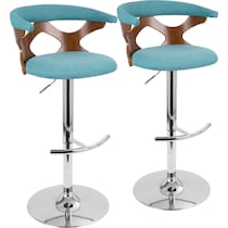 serafina blue bar stool   