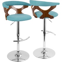 serafina blue bar stool   