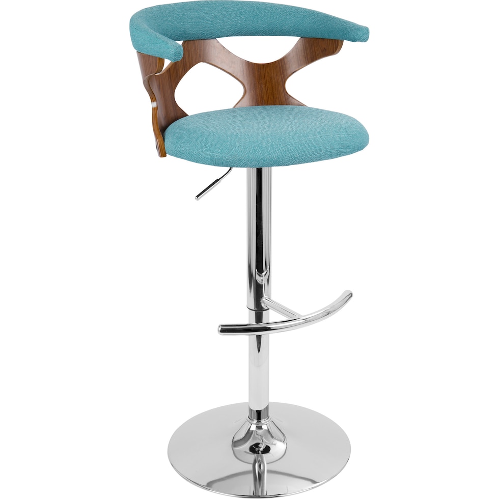 serafina blue bar stool   