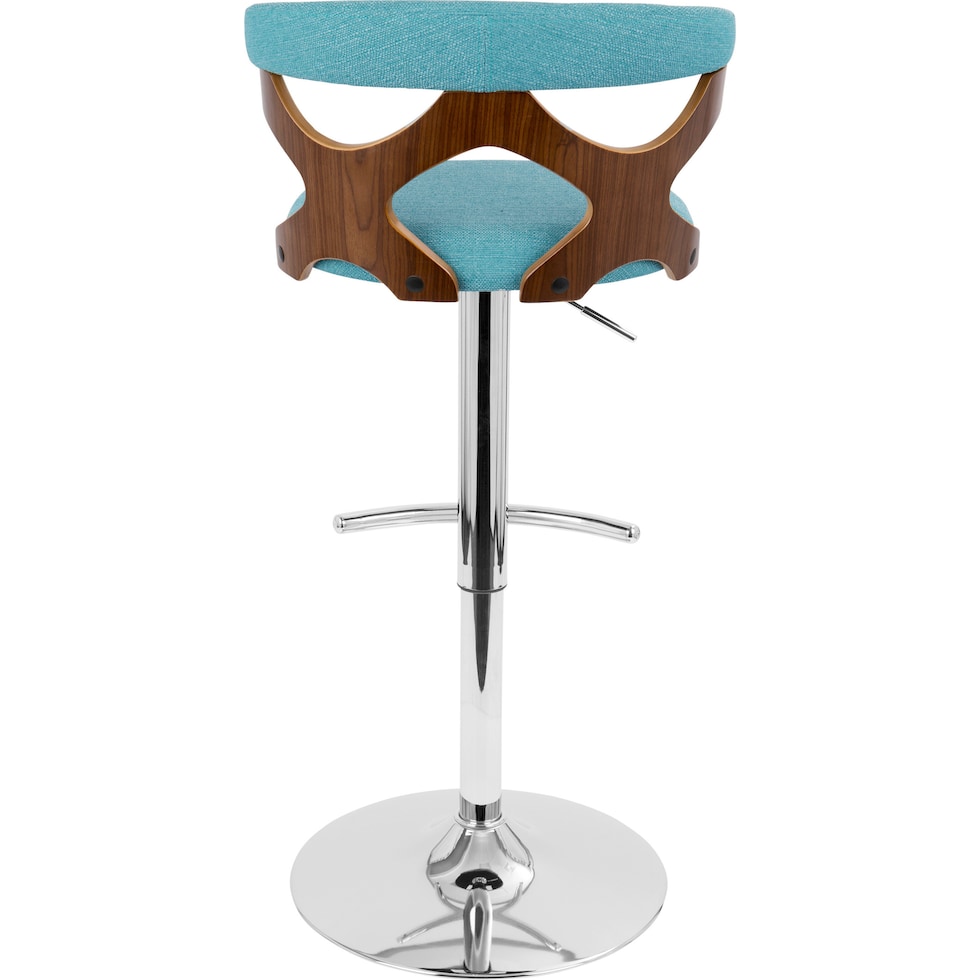 serafina blue bar stool   