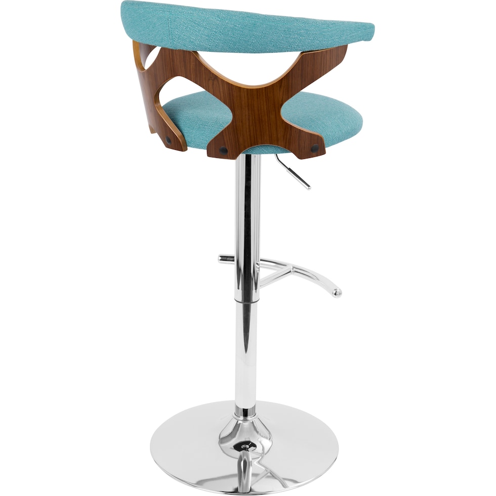 serafina blue bar stool   