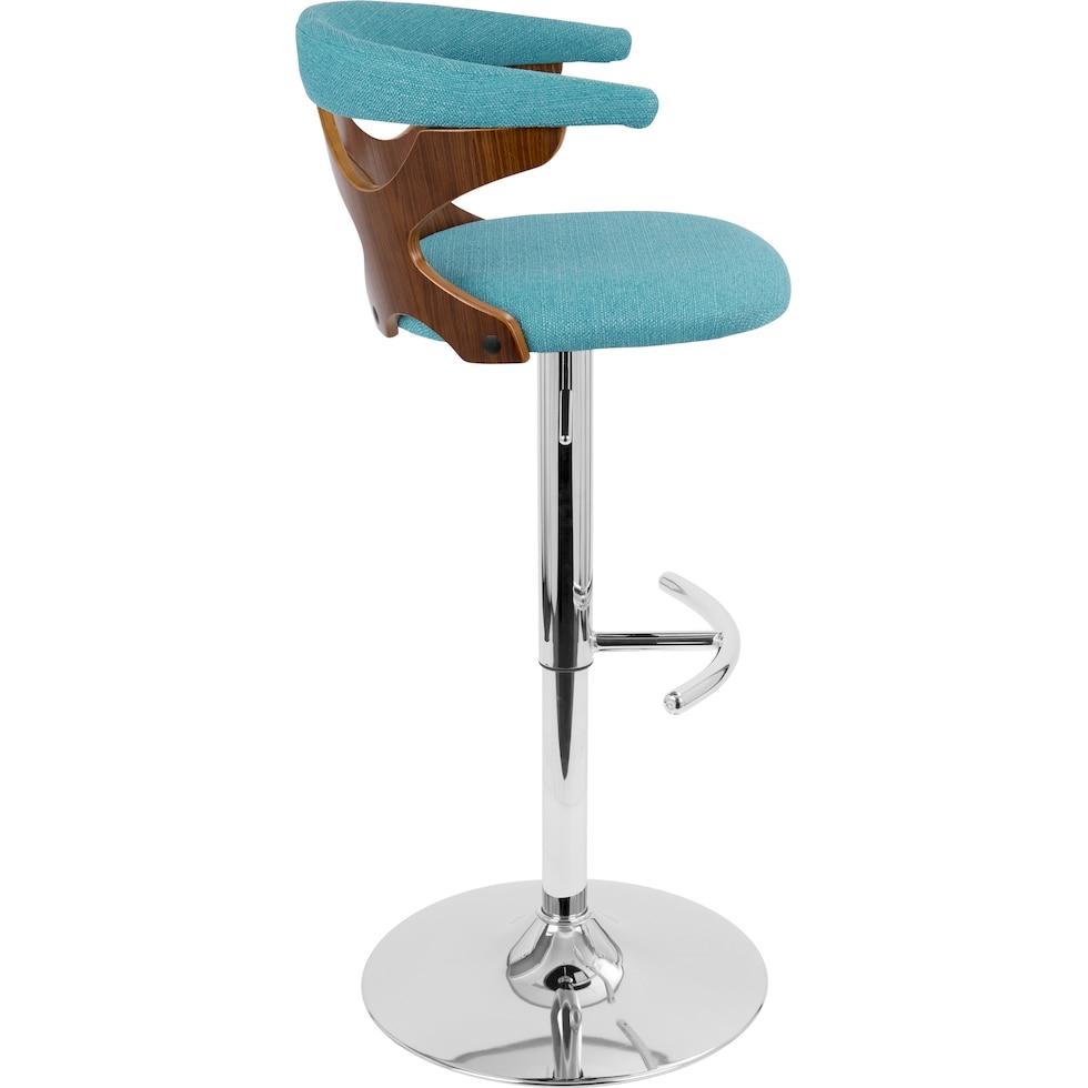 serafina blue bar stool   