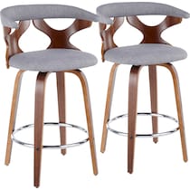 serafina gray counter height stool   