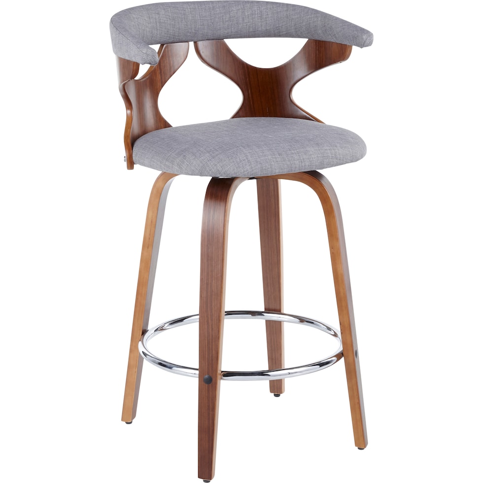 serafina gray counter height stool   