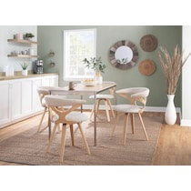 serafina natural accent chair   