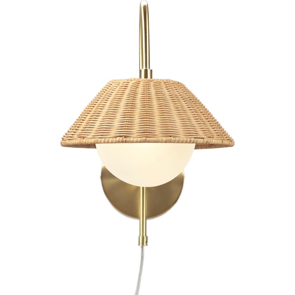 seraphine gold wall sconce   