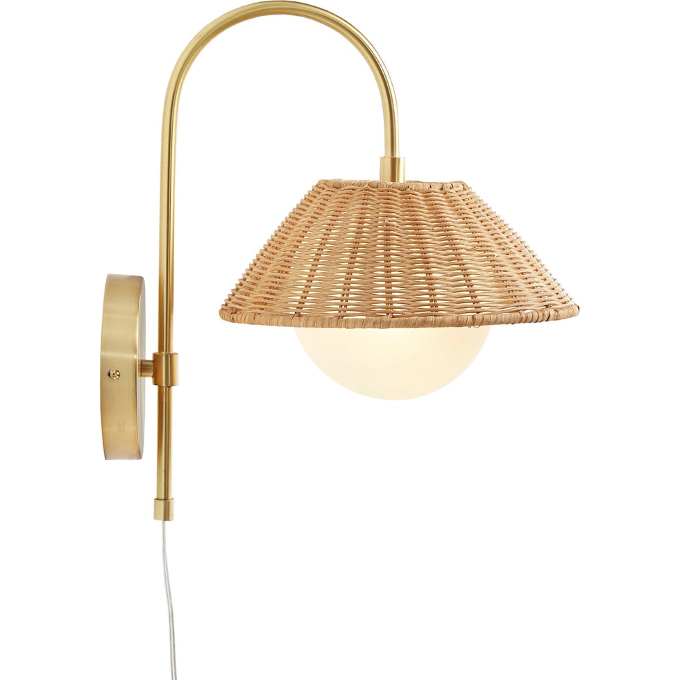 seraphine gold wall sconce   