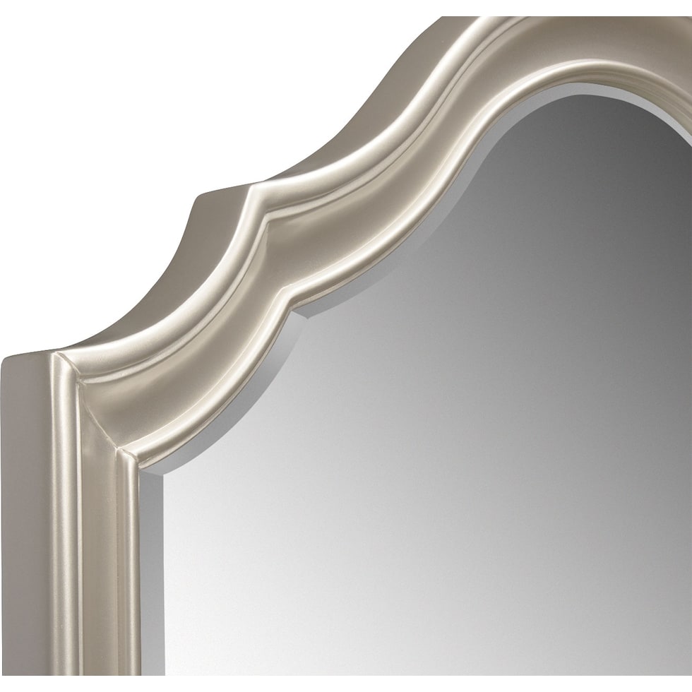 serena youth platinum platinum dresser & mirror   