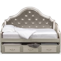 serena youth platinum silver twin bed   