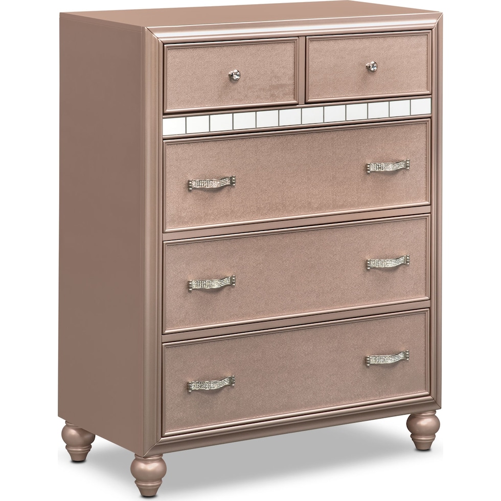 serena youth rose quartz pink chest   