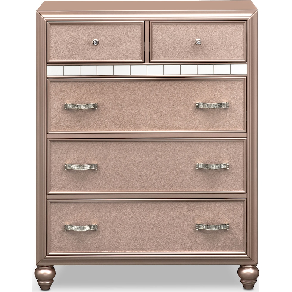 serena youth rose quartz pink chest   