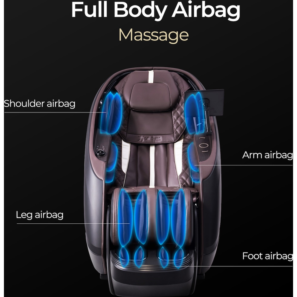serenity expresso black massage chair   