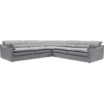 serenity gray  pc sectional and ottoman   